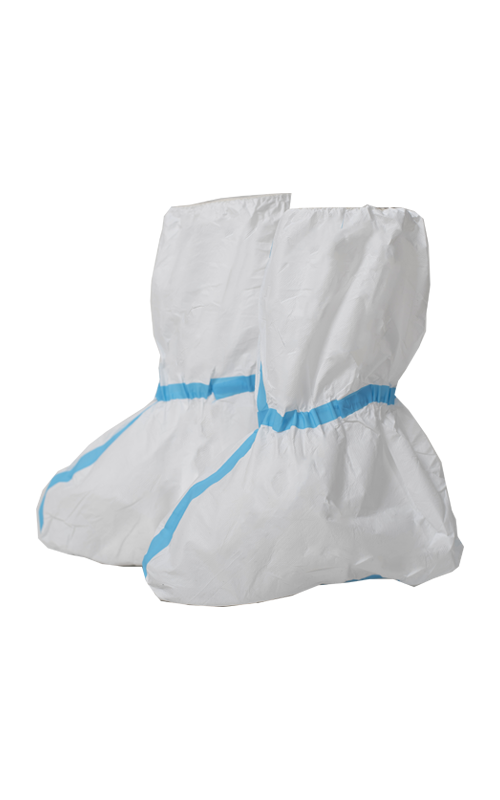 Material no tejido PP+membrana de PE+cubierta de zapato desechable con cinta transparente TTK-S01
