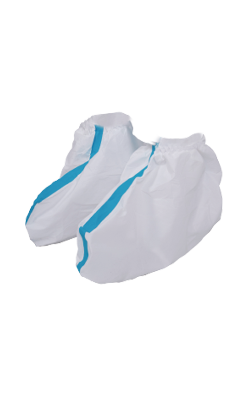 Material tejido+membrana de PTFE+cubierta de zapato desechable con cinta transparente TTK-S01