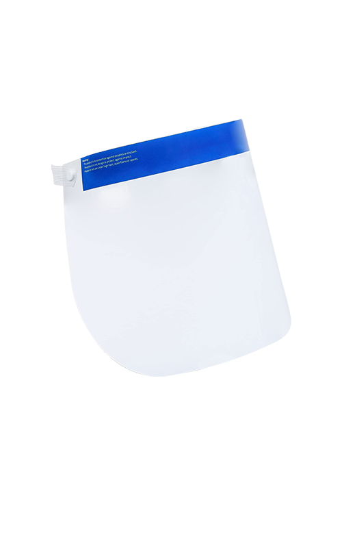 Escudo facial protector transparente